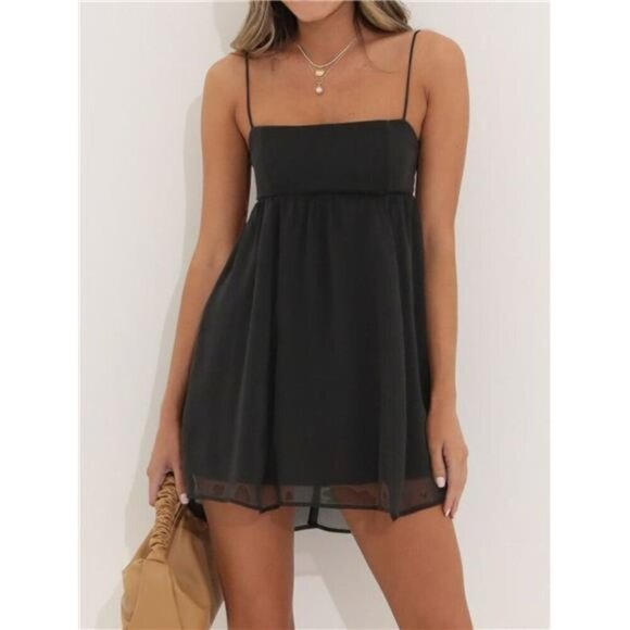 Tie Back Spaghetti Strap Mini Dress - Picture 10 of 16